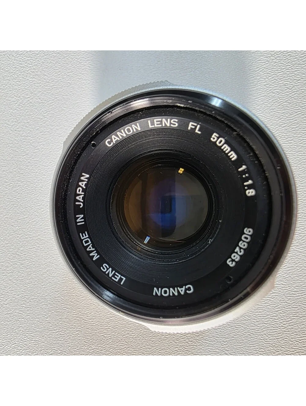 Canon FL 50mm f/1.8 Prime Lens Made in Japan Tested Clean Back Cap Only